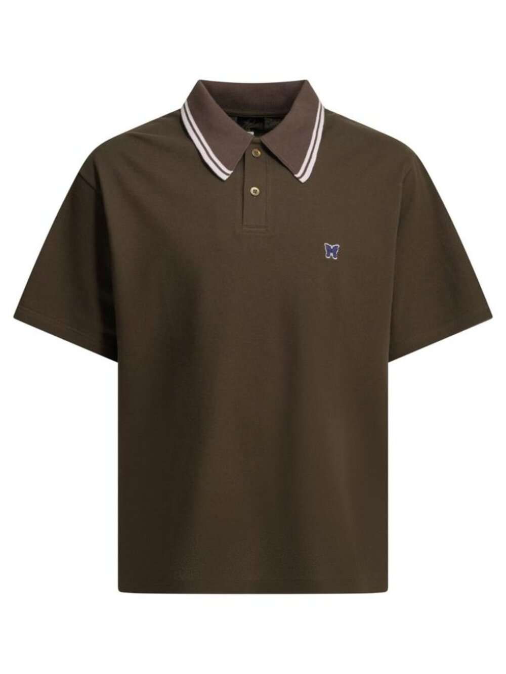 Needles Polo Shirt With Buttons And Logo Tag Size M Men